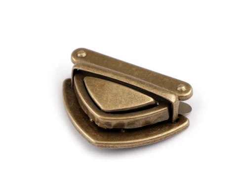 Zapięcie do torby 50x25 mm stare złoto wsuwane