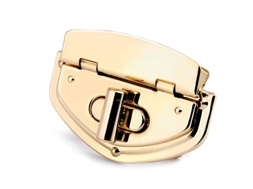 Zapięcie do torby 50x35 mm złote przekręcane