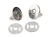 Zapięcie magnetyczne 14x2 mm srebrne