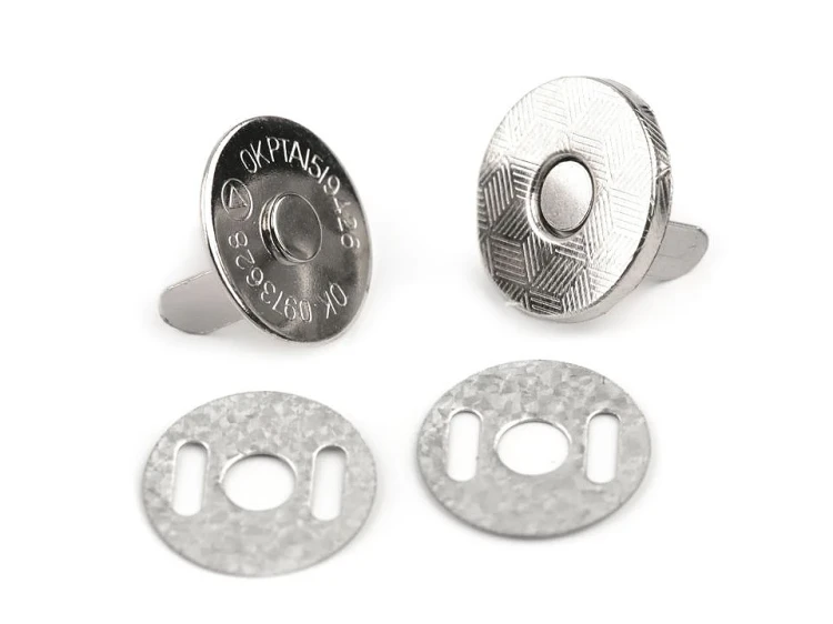 Zapięcie magnetyczne 14x2 mm srebrne