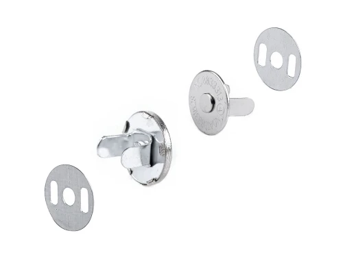 Zapięcie magnetyczne 14x2 mm srebrne