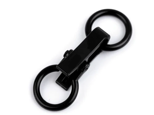 Zapięcie ozdobne 21x60 mm czarne