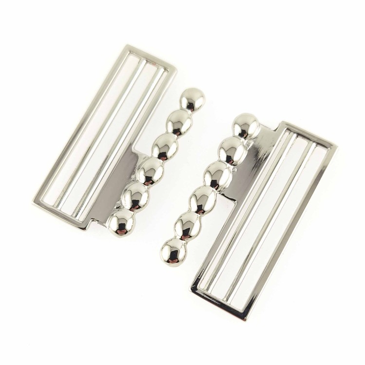 Klamra do paska 40mm srebrna