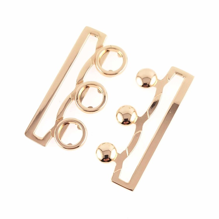 Klamra do paska 50mm złota