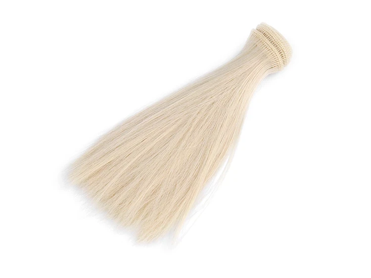Włosy dla lalek jasny blond 15 cm