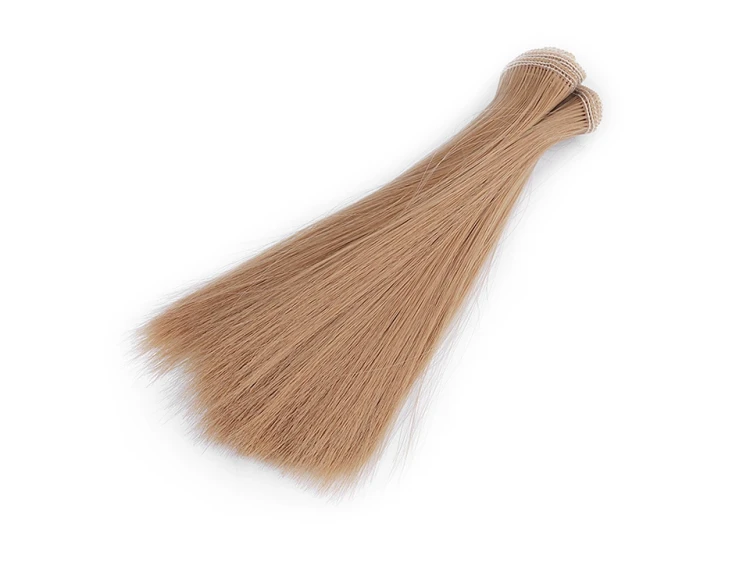 Włosy dla lalek ciemny blond 15 cm