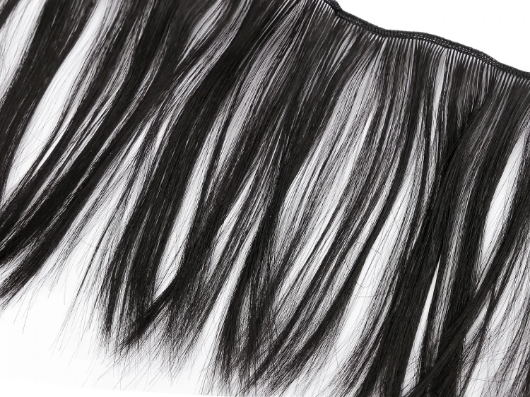 Włosy dla lalek czarne