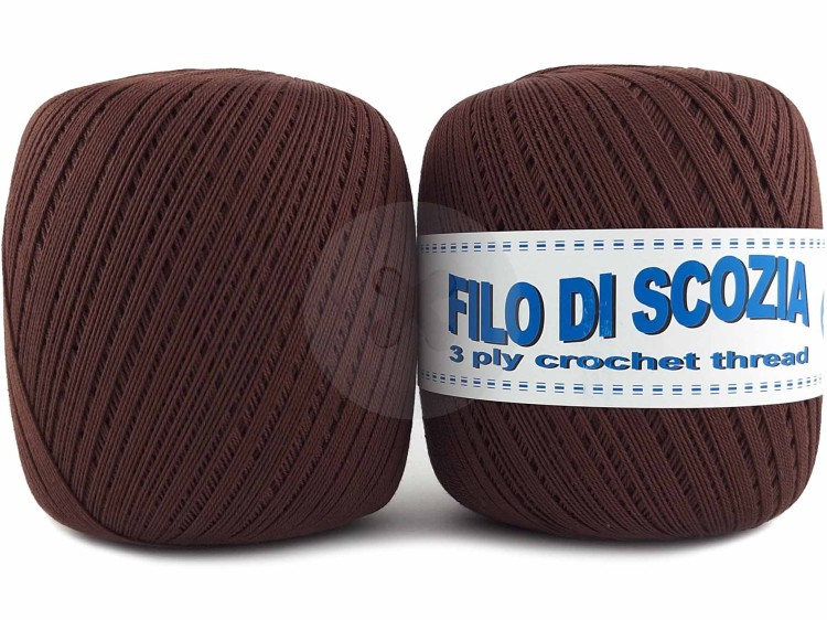 Kordonek Filo di Scozia 8/3 brązowy 229