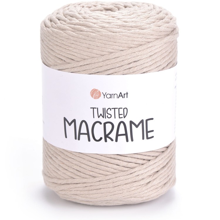 Sznurek YarnArt twisted macrame 753 jasny beżowy
