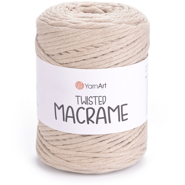 Sznurek YarnArt twisted macrame 768 ciemny beżowy