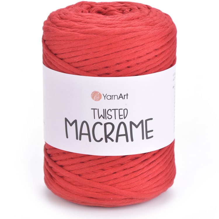 Sznurek YarnArt twisted macrame 773 czerwony