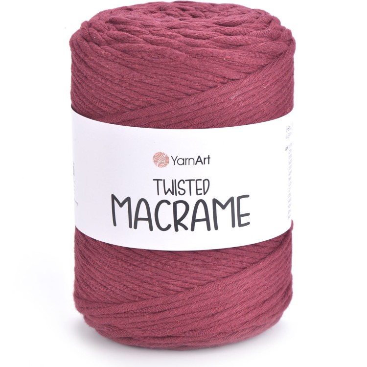 Sznurek YarnArt twisted macrame 781 bordowy
