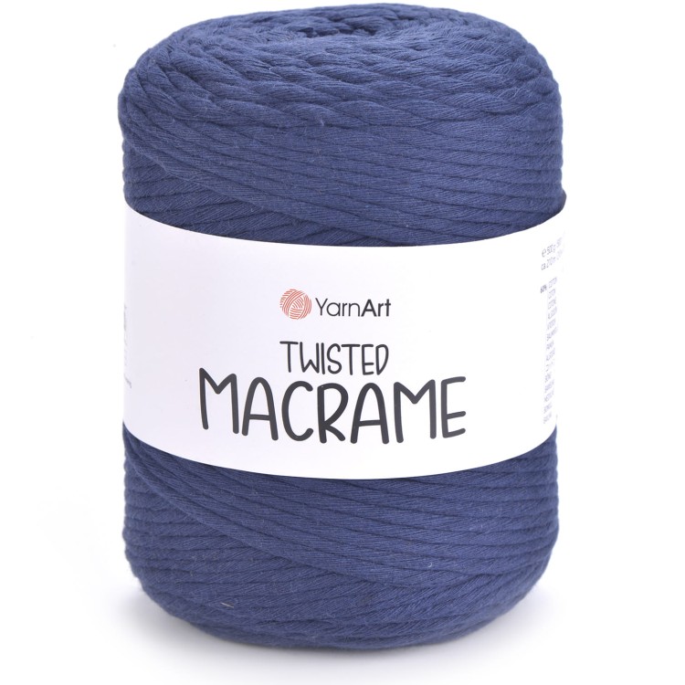 Sznurek YarnArt twisted macrame 784 granatowy