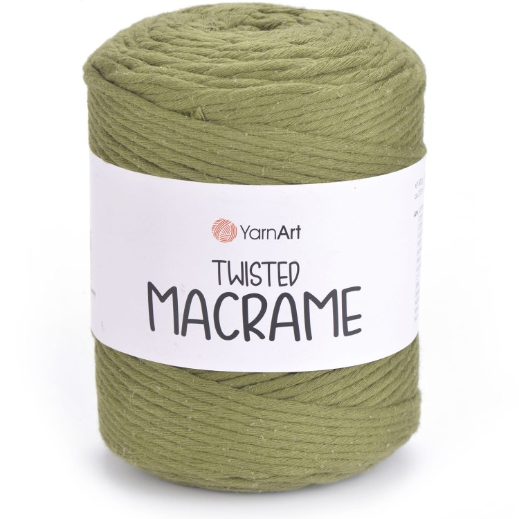 Sznurek YarnArt twisted macrame 787 khaki