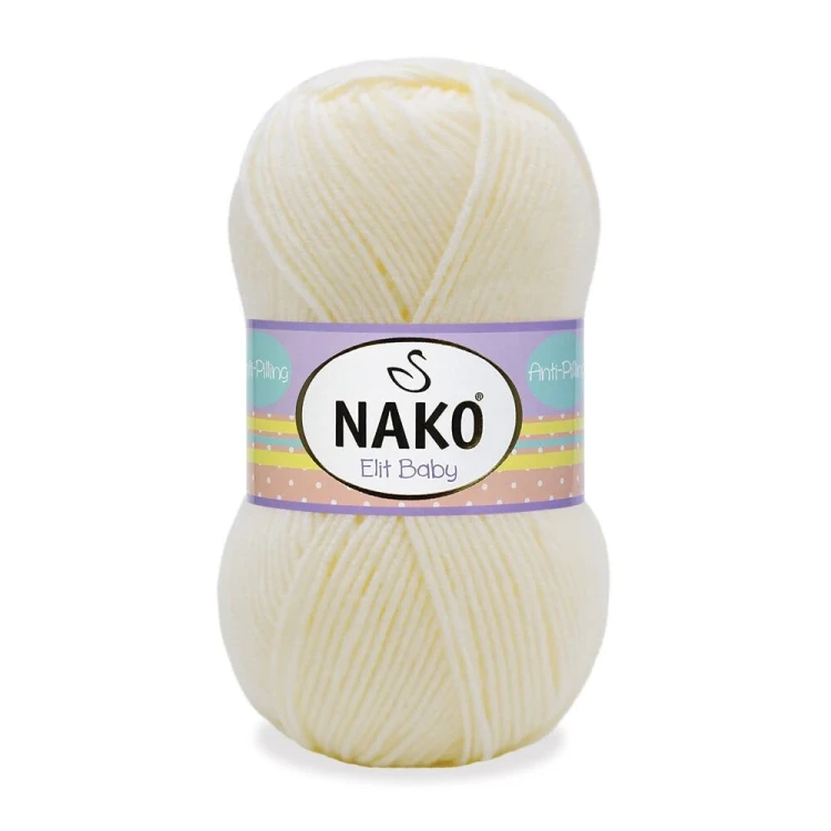 Włóczka Nako Elit Baby 99064 kremowy