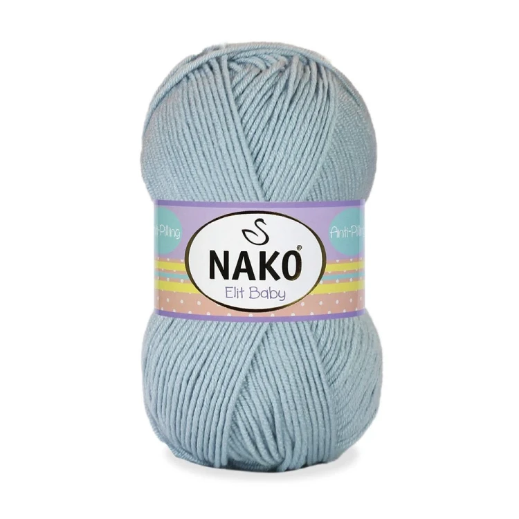Włóczka Nako Elit Baby 12408 stalowy