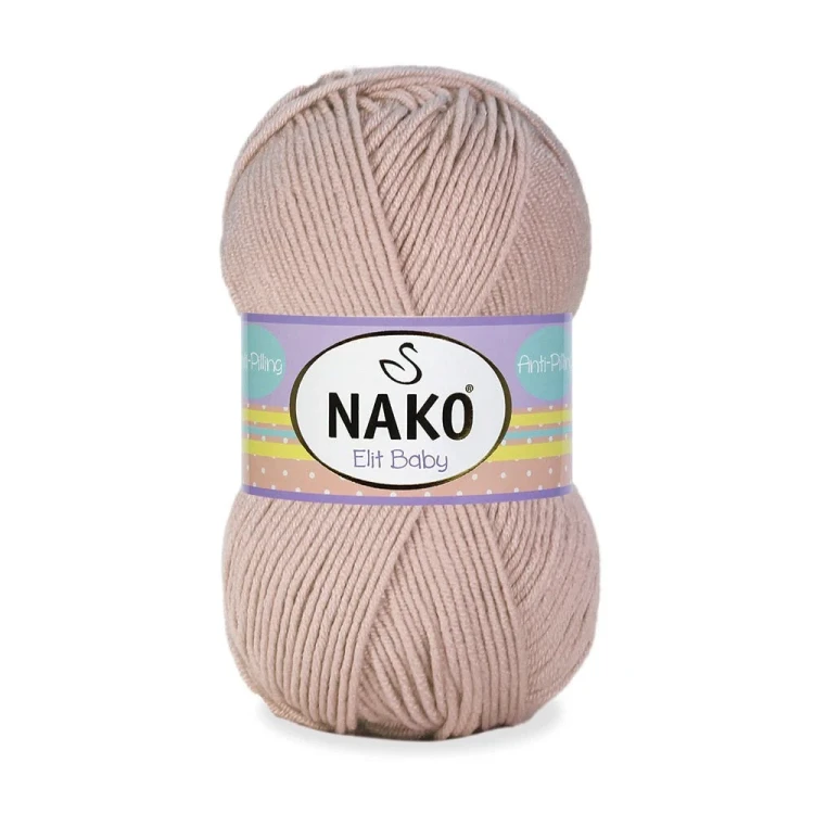 Włóczka Nako Elit Baby 12392 pudrowy różowy