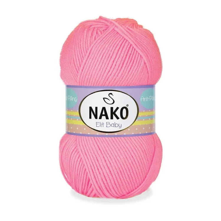 Włóczka Nako Elit Baby 12382 intensywny różowy