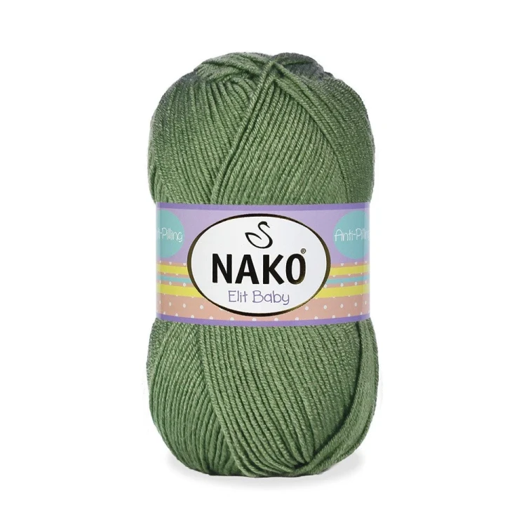 Włóczka Nako Elit Baby 10307 szałwiowy