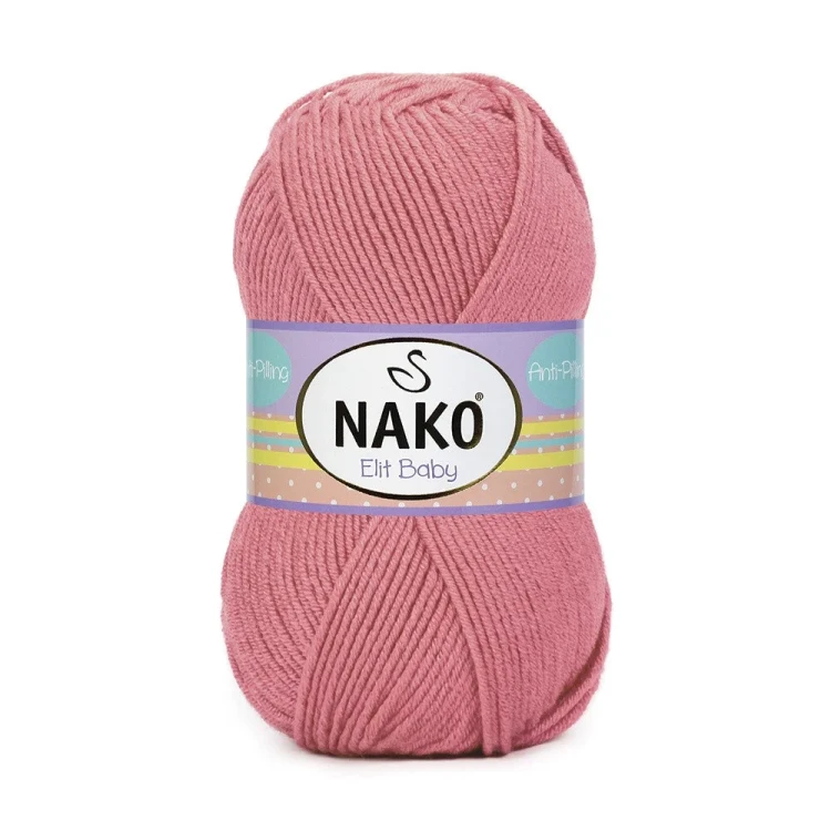 Włóczka Nako Elit Baby 10325 brudny różowy
