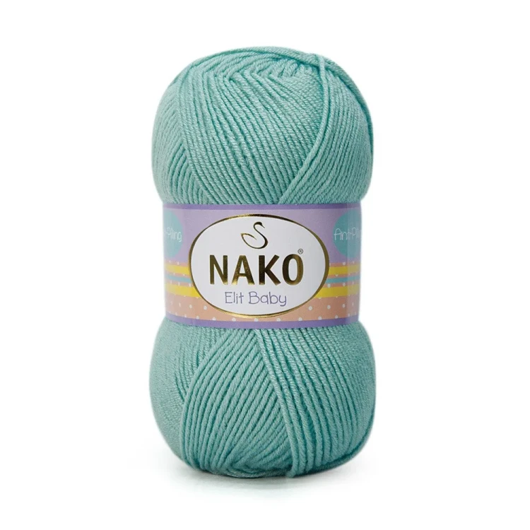 Włóczka Nako Elit Baby 10482 brudny lazurowy
