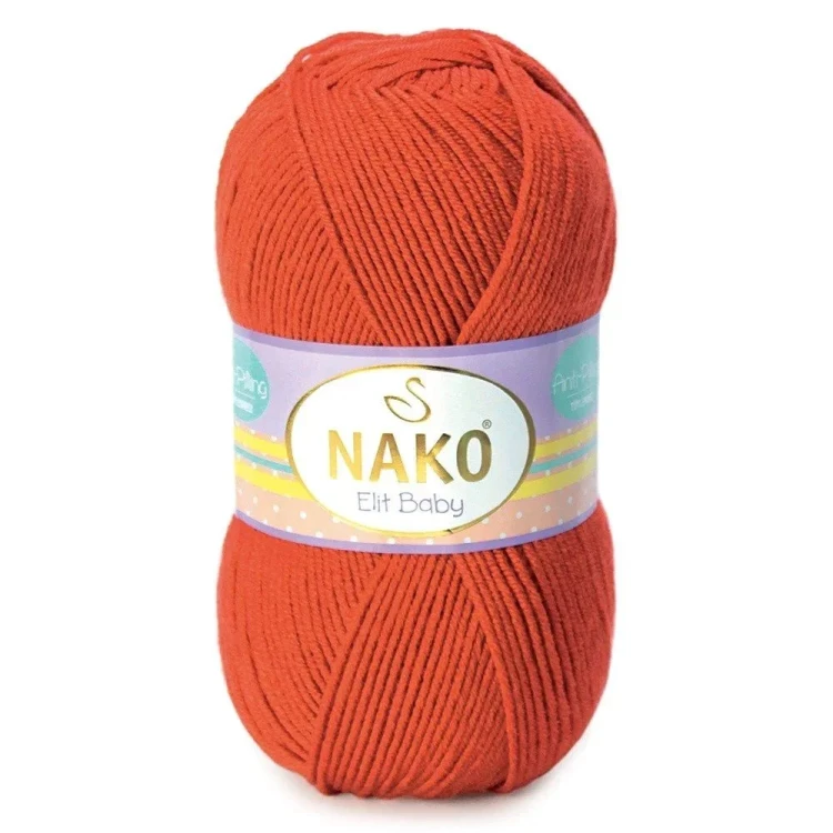 Włóczka Nako Elit Baby 10701 ciemny koralowy