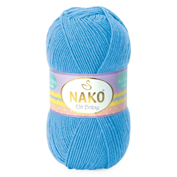 Włóczka Nako Elit Baby 10119 niebieski