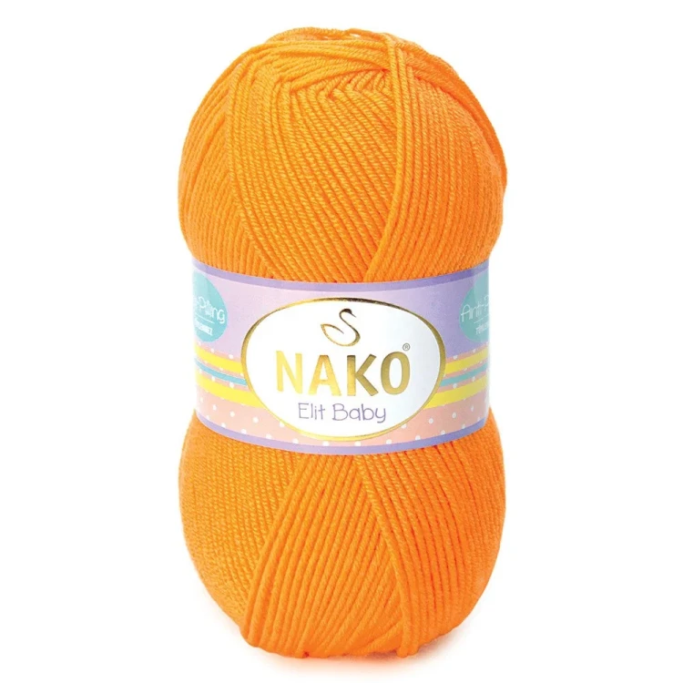 Włóczka Nako Elit Baby 4038 pomarańczowy