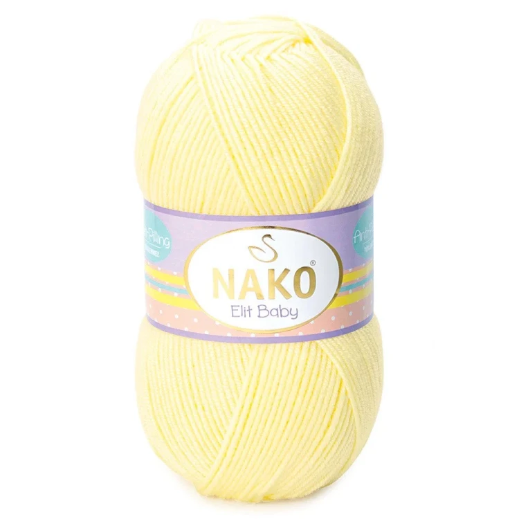 Włóczka Nako Elit Baby 3664 jasny żółty