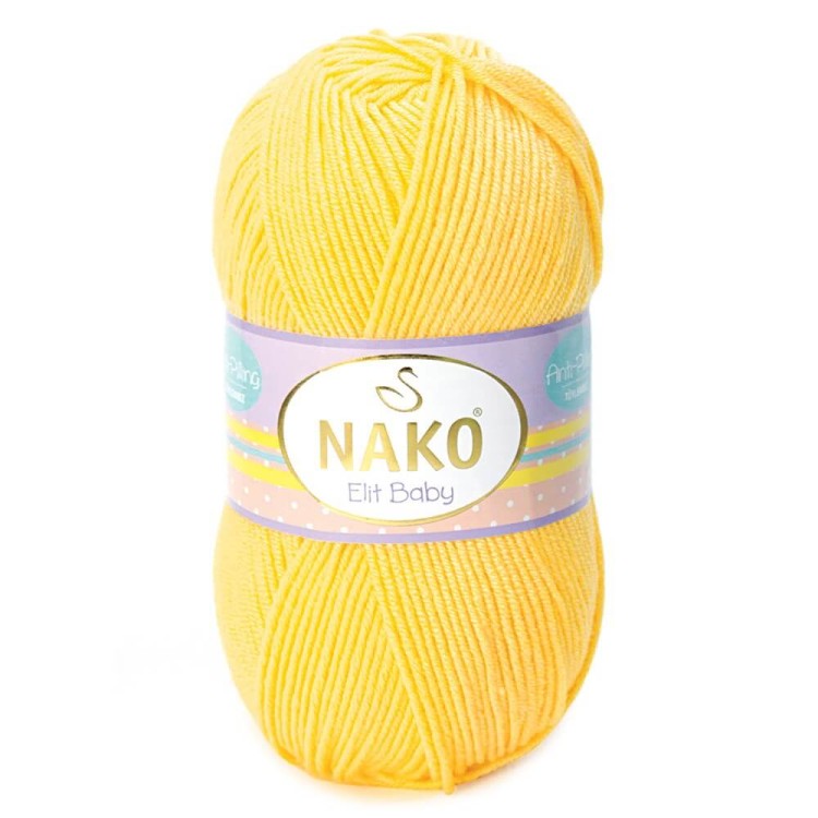 Włóczka Nako Elit Baby 2857 żółty