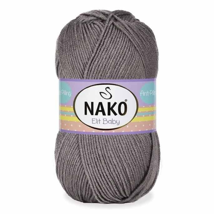 Włóczka Nako Elit Baby 10994 grafitowy