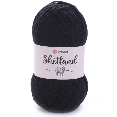 Włóczka YarnArt Shetland 502 czarny