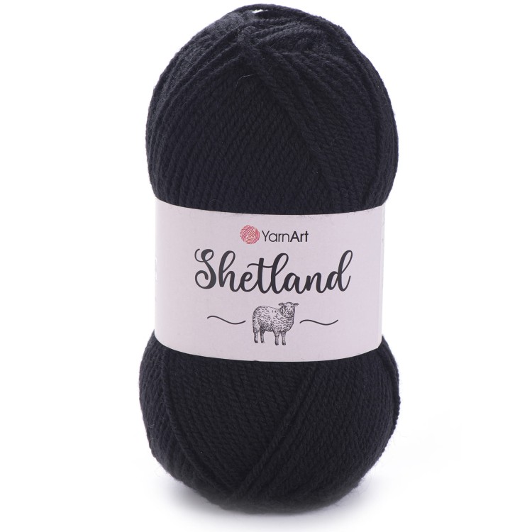 Włóczka YarnArt Shetland 502 czarny