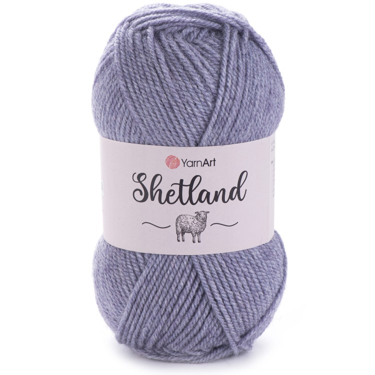 Włóczka YarnArt Shetland 515 fioletowo-szary