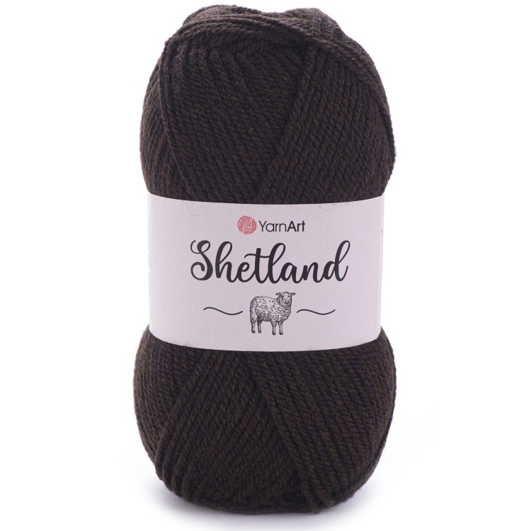 Włóczka YarnArt Shetland 519 ciemny brąz