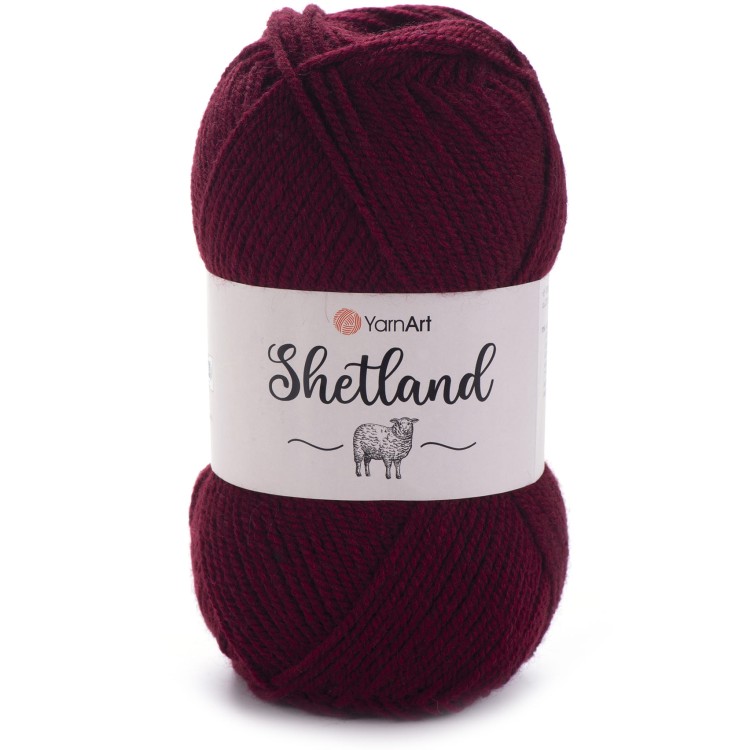 Włóczka YarnArt Shetland 523 bordowy