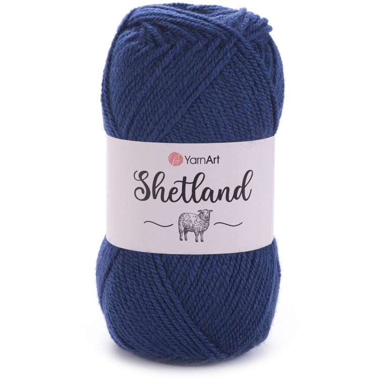 Włóczka YarnArt Shetland 528 ciemny niebieski