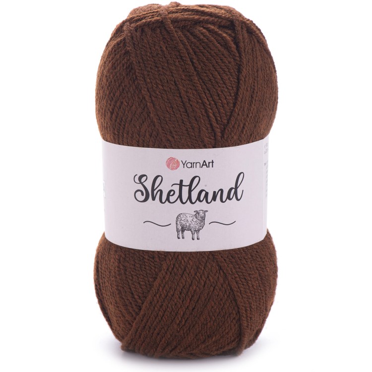 Włóczka YarnArt Shetland 542 brązowy