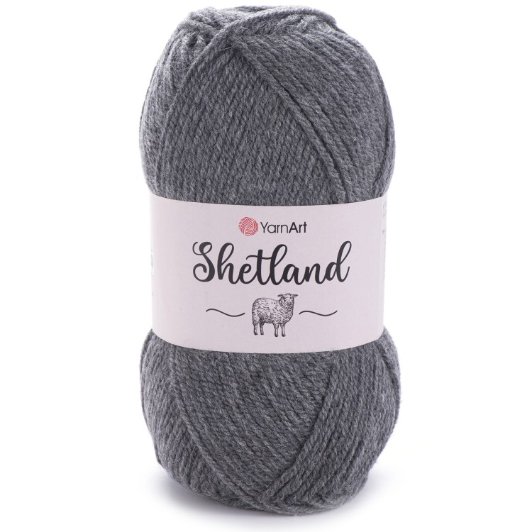 Włóczka YarnArt Shetland 531 ciemny szary