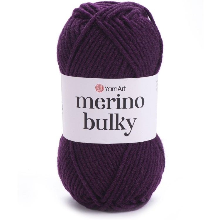 Włóczka YarnArt Merino Bulky 10094 śliwkowy