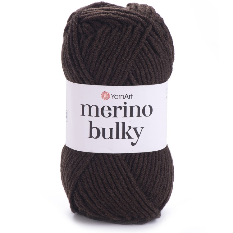Włóczka YarnArt Merino Bulky 116 ciemny brązowy