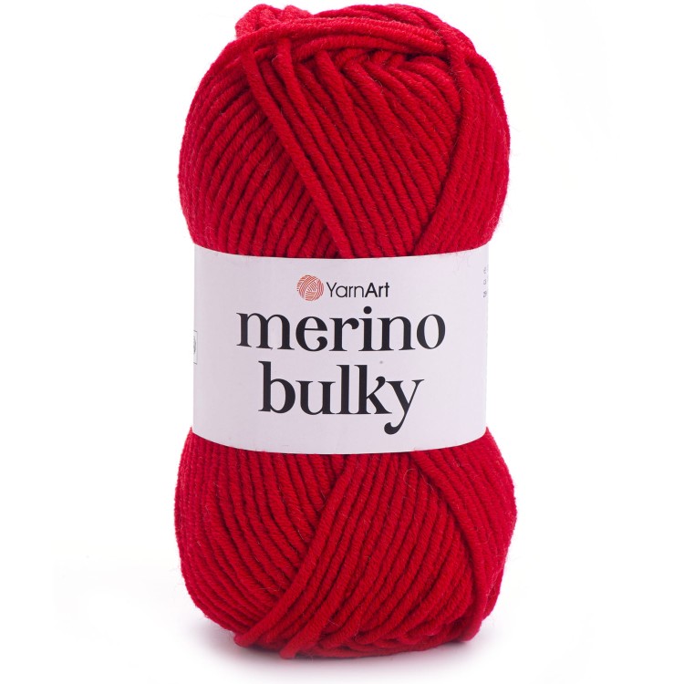 Włóczka YarnArt Merino Bulky 156 czerwony