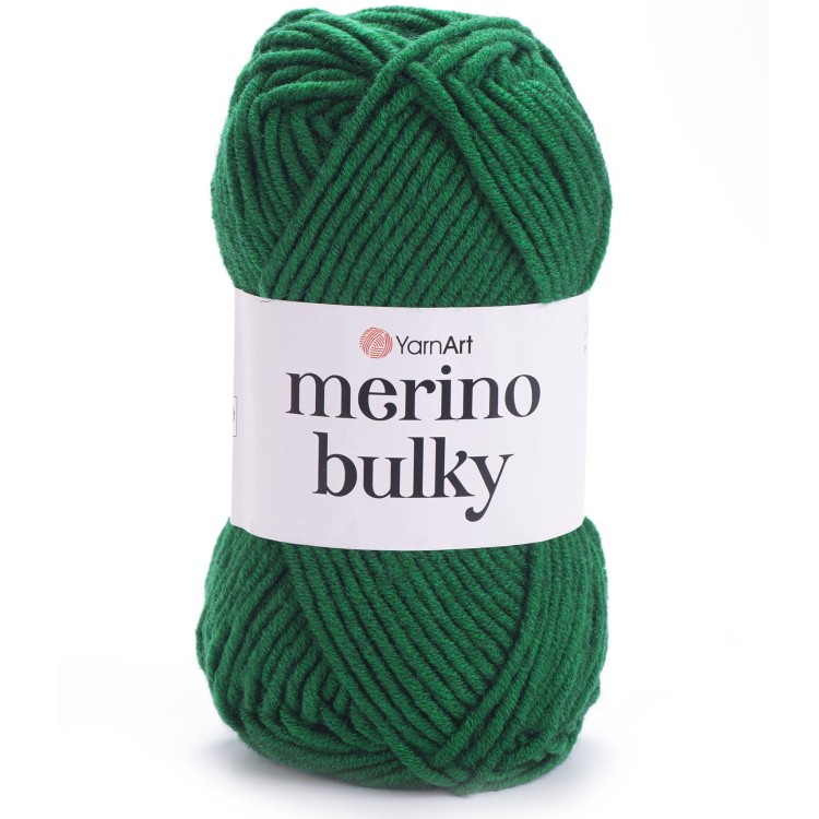 Włóczka YarnArt Merino Bulky 338 zielony