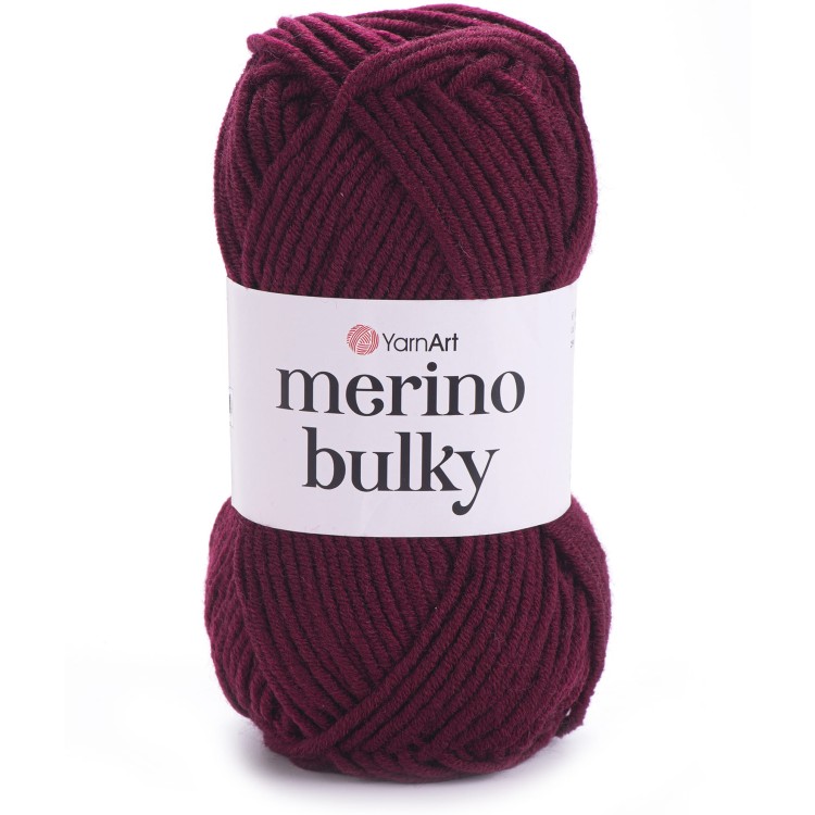 Włóczka YarnArt Merino Bulky 577 bordowy