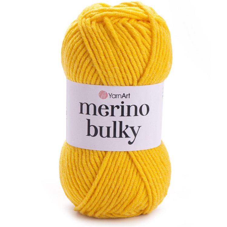 Włóczka YarnArt Merino Bulky 586 żółty