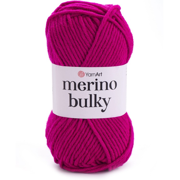 Włóczka YarnArt Merino Bulky 8041 amarantowy