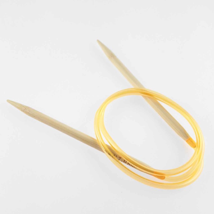 Druty SKC 7,00 mm bambusowe na żyłce 80 cm