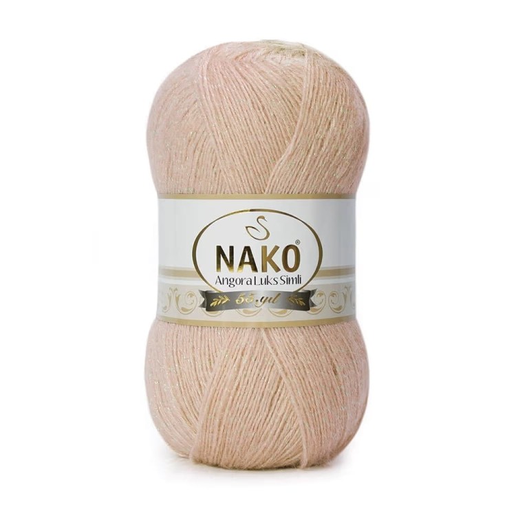 Włóczka Nako Angora Luks Simli 2250