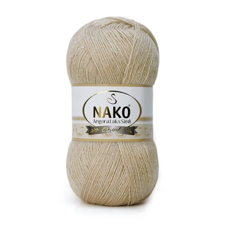 Włóczka Nako Angora Luks Simli 6858