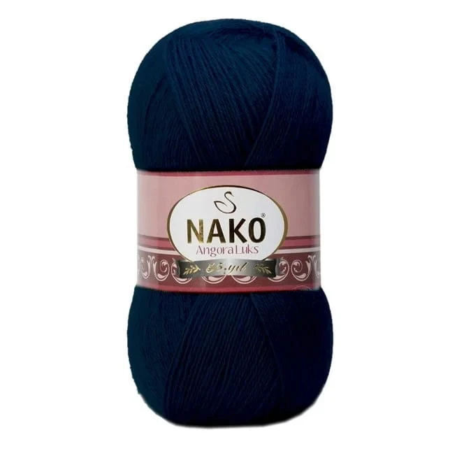 Włóczka Nako Angora Luks 11458 granatowy